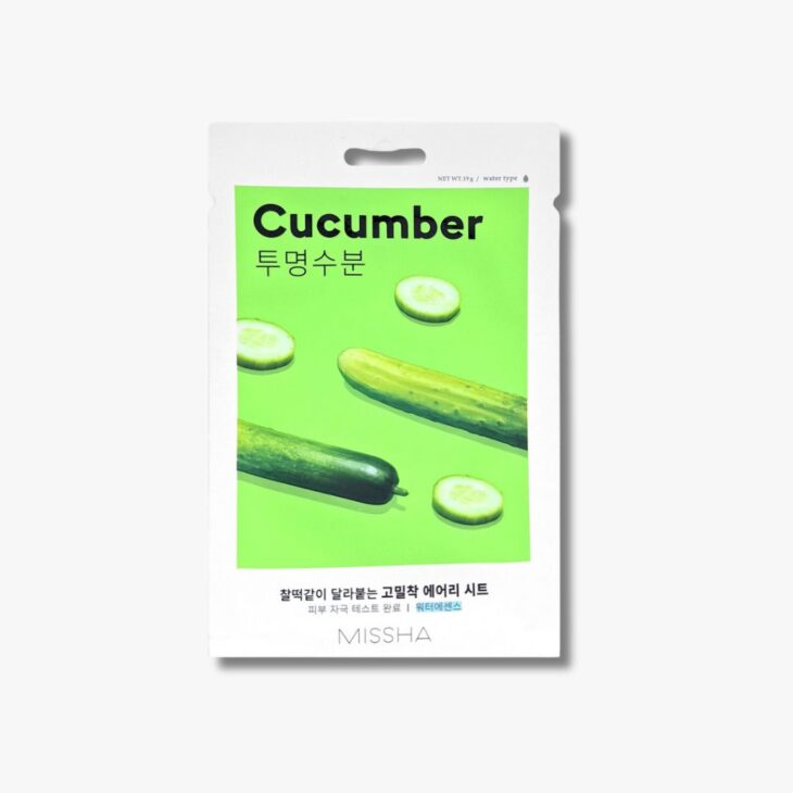 Produktbild der Missha Airy Fit Sheet Mask Gurke- erhältlich bei k-nara.at
