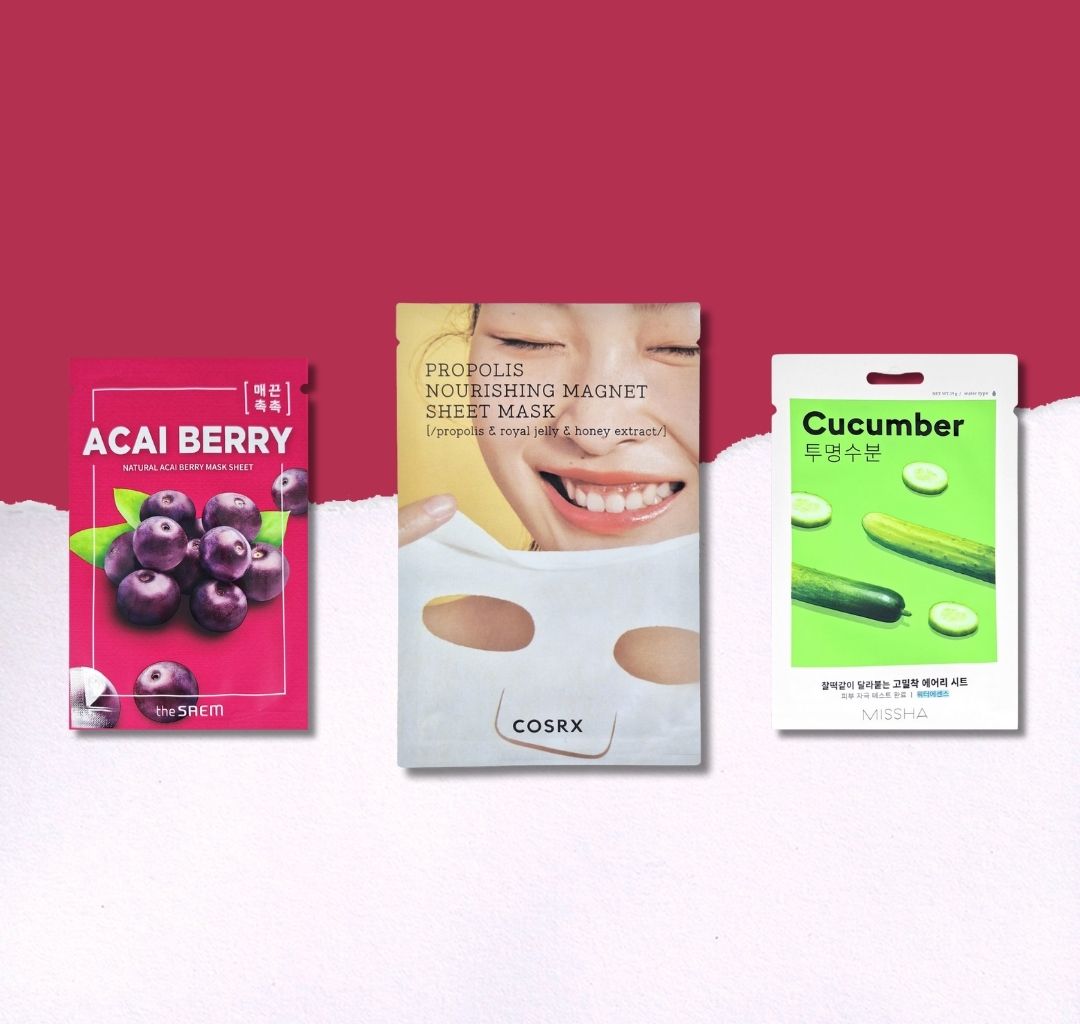 Drei Verschiedene Gesichtsmasken in der original Verpackung